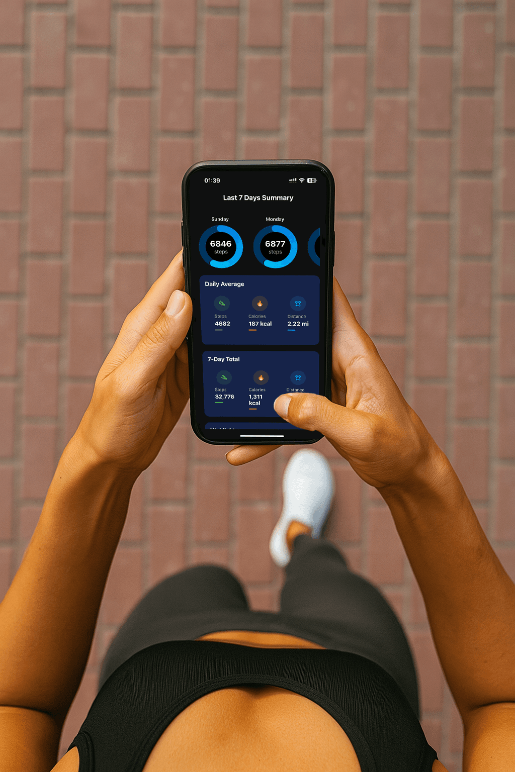 Step tracking visualization